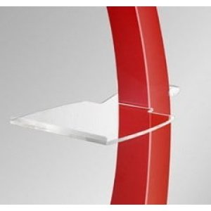 Piano acrilico trasparente per stand da pavimento XELO