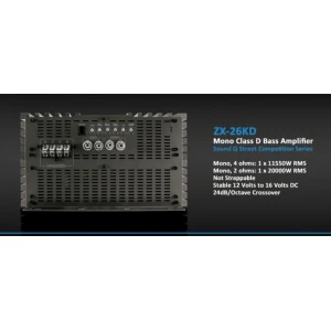 AMPLIFICATORE  SERIE ZX26KW DU ZAPCO