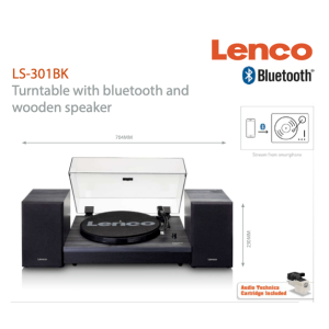 LENCO LS-301 - GIRADISCHI AMPLIFICATO Bluetooth con Casse