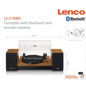 LENCO LS-310WD  - GIRADISCHI CON BLUETOOTH con Casse