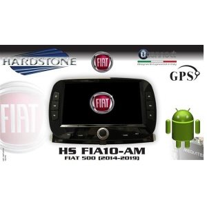 HARDSTONE HS FIA10-AM | CUSTOM FIT SISTEMA ANDROID per FIAT 500 - 500c - 595 (2015 >>) Uconnect VP4 (LCD 5")
