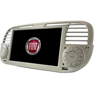 HARDSTONE HS FIA01WAXS | CUSTOM FIT SISTEMA ANDROID per FIAT 500 (FINO AL 2014) (AVORIO)