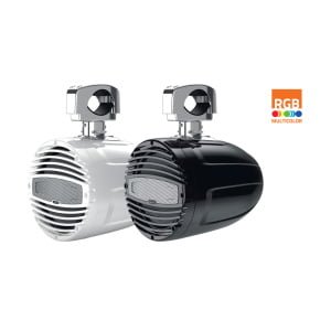 HERTZ HTX 8 M-CL-W/C | COPPIA TORRI MARINE DIFFUSORI Chiusi COASSIALI 2 Vie - Aggancio ROLLBAR