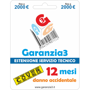 GARANZIA 3 COVER 2000 | Danno Accidentale Copertura fino a 2000 ,00€