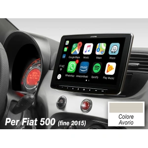 ALPINE ILX-F903-312-I | CBC DA 9'' PER FIAT 500 FINO AL 2015 COLORE AVORIO