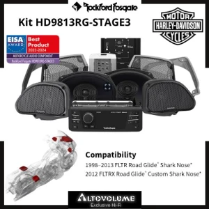 ROCKFORD FOSGATE Audio Kit HD9813RG-STAGE3 | Autoradio + 4 Altoparlanti + Amplificatore