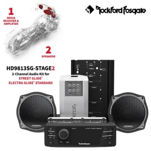 ROCKFORD FOSGATE Audio Kit HD9813SG-STAGE2 | Kit Autoradio + Altoparlanti + Amplificatore