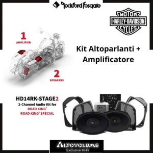 ROCKFORD FOSGATE Kit HD14RK-STAGE2 | Kit Altoparlanti + Amplificatore