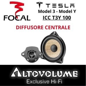 FOCAL ICC T3Y 100 | Altoparlante Canale Centrale per Tesla Model 3 e Model Y