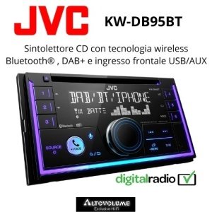 JVC KW-DB95BT | Autoradio CD  2 Din Bluetooth / DAB+ / Usb-Aux Input - Amazon Alexa