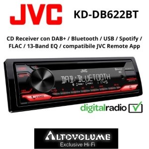 JVC KD-DB622BT | Autoradio CD 1-DIN / Bluetooth / DAB+ /