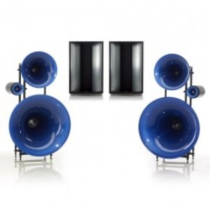 Avantgarde TRIO SHORT BASSHORN XD | Coppia di diffusori a tromba a 3 vie con 2 moduli subwoofer short basshorn xd separat