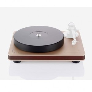 Clearaudio Performance DC Rose Gold / Dark Red Wood TT055 | Giradischi a telaio rigido con trazione a cinghia