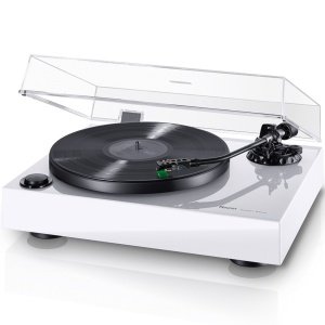 MAGNAT MTT 990 WHITE EDITION WITH CARTRIDGE | Giradischi a trazione diretta - braccio a “J” da 10 pollici