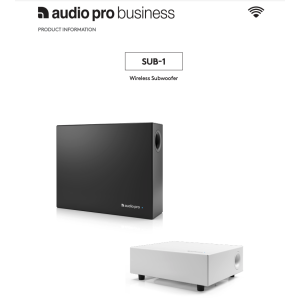 AUDIO PRO SUB-1 | Business Wireless subwoofer - 80 Watt