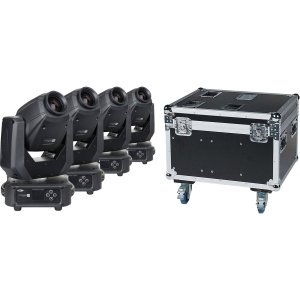 4x Showtec Phantom 65 Spot con Custodia DAP Audio