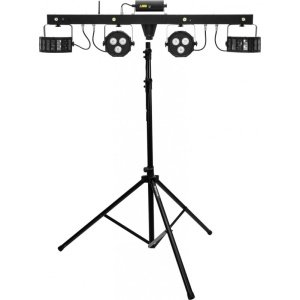 EUROLITE Set LED KLS Laser Bar FX Set luci + supporto per sistema di altoparlanti M-4