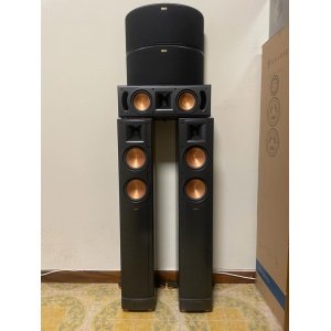 KIT KLIPSCH 5.0 | 01 cp Diffusori Pavimento Klipsch Rf 42 II + 01 Diffusore Canale Centrale Klipsch RC-42 + 01 cp Diffusori Surround Klipsch R-14s | Colore Black