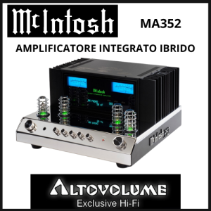 McINTOSH MA352 | Amplificatore integrato ibrido 200 Watt/8 Ohm - 320 Watt/4 Ohm