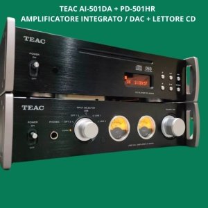 TEAC AI-501DA + PD-501HR ( USATI ) - AMPLIFICATORE INTEGRATO / DAC + LETTORE CD