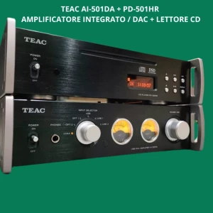 TEAC AI-501DA + PD-501HR ( USATI ) - AMPLIFICATORE INTEGRATO / DAC + LETTORE CD