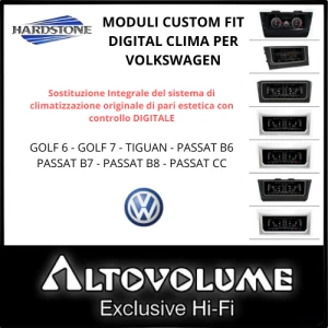 HARDSTONE - Display Custom Fit sostitutivo Climatizzatore Digitale  7'' per auto Volkswagen